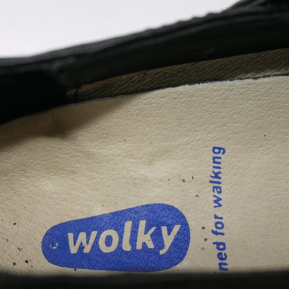 Wolky Black Mary Janes Heels Sz 41 - Picture 6 of 10